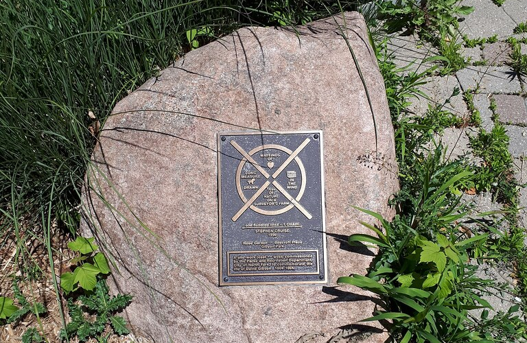 Plaque at Gibson Park